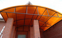 Сотовый поликарбонат оранжевый 6мм*2100*6000 ULTRAMARIN, Plastilux  на сайте Стройсервис
