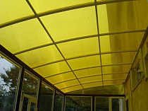 Сотовый поликарбонат желтый 6мм*2100*6000 ULTRAMARIN, Plastilux на сайте Стройсервис
