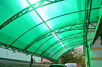 Сотовый поликарбонат зелёный 6мм*2100*6000 ULTRAMARIN, Plastilux   на сайте Стройсервис
