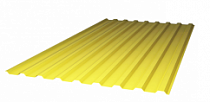 Профилированный поликарбонат желтый 0,8*1150*2000мм SUNNEX Plastilux на сайте Стройсервис
