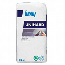 Шпаклевка гипсовая высокопрочная UNIHARD KNAUF, 20 кг на сайте Стройсервис
