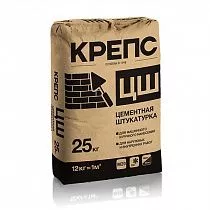 Штукатурка цементная  Крепс ЦШ 25кг  1/56шт на сайте Стройсервис
