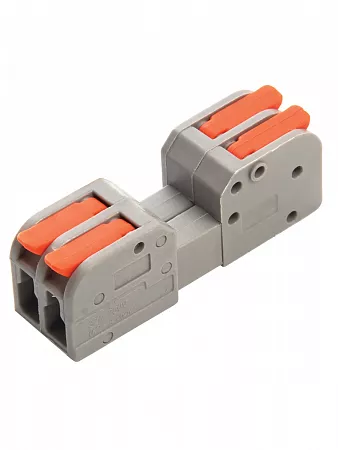 STEKKER клемма СМК проходная с рычагом разъемная LD221-422 2х(0,2-4мм2) 32А (цена за шт) 39873 на сайте Стройсервис
