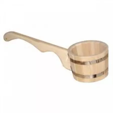 Ковш бондарный 1,5л. ЛИПА  с горизонтальной ручкой