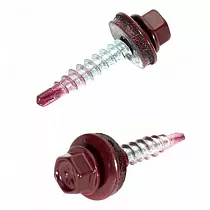 Саморез кровельный ДЕРЕВО 4,8х35 RAL 3005 Красное вино Daxmer (250) на сайте Стройсервис
