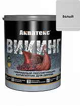 Антисептик лессирующий для дерева Акватекс Викинг белый 0,75л на сайте Стройсервис
