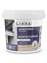 0008033 Шпатлевка акриловая универсальная Лакра для внутренних и наружных работ 1,5кг Россия на сайте Стройсервис

