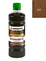 Морилка водная ZERWOOD MV дуб 0,5 бутылка ПЭТ(1/6) *6(1/1080) на сайте Стройсервис
