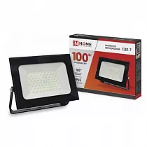 Прожектор сд СДО-7 100Вт 230В 6500К IP65 черный IN HOME на сайте Стройсервис
