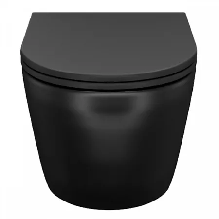 Унитаз подвесной BLANCO безободковый черный матовый BLAR3BMi25 IDDIS