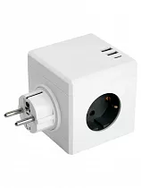 STEKKER Разветвитель (тройник) 3 роз. 16A, 2хUSB A+Type C (3,1А) IP20 белый 105х80х80мм 49231 93 на сайте Стройсервис
