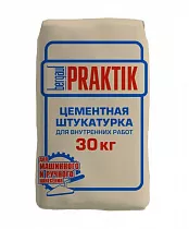 Штукатурка цементная для внутренних работ Бергауф  Praktik, 30 кг на сайте Стройсервис
