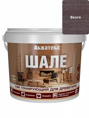 Акватекс ШАЛЕ лак тонирующий для древесины 0,9 кг (венге) на сайте Стройсервис
