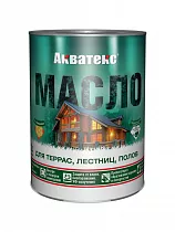Акватекс масло для террас, лестниц, полов 0,75л бесцветное на сайте Стройсервис
