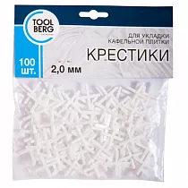 2707320 Крестики для кафельной плитки 2мм (100шт.) TOOLBERG на сайте Стройсервис
