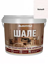 Акватекс ШАЛЕ лак тонирующий для древесины 0,9 кг (белый) на сайте Стройсервис
