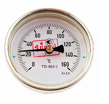 Термометр биметаллический 150°C L100