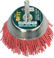 Щетка крацовка "чашка"  50мм нейлоновая со штифтом на сайте Стройсервис
