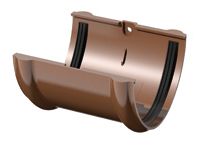 Соединитель желоба, коричневый Verat на сайте Стройсервис
