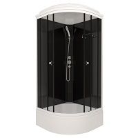 Душевая Кабина Топ 90*90 В" 1/4 круга средний поддон 7 мест+сифон на сайте Стройсервис
