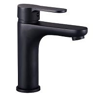 Смеситель одноручный для умывальника L1012B Черный на сайте Стройсервис
