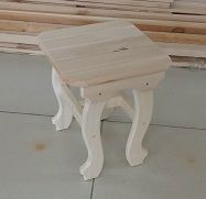 Табурет с фигурными ножками не разборный Липа на сайте Стройсервис
