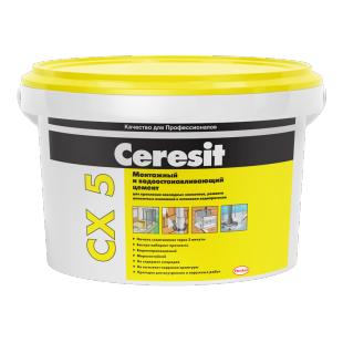 Монтажный и водоостанавливающий цемент  СХ 5 Ceresit (Церезит) 2кг на сайте Стройсервис
