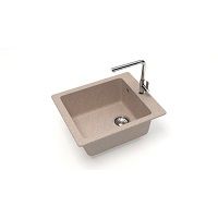 Мойка для кухни Bergg Линди Z8Q5 Granit песочный глянцевая на сайте Стройсервис
