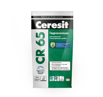 Гидроизоляционная смесь Ceresit СR-65 5кг (Церезит) на сайте Стройсервис
