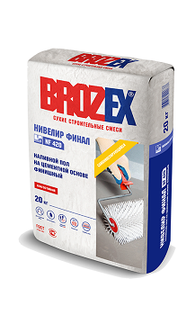 Пол наливной Brozex NF 420 Нивелир Финал 20кг (Брозекс) на сайте Стройсервис
