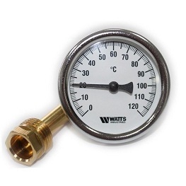 Термометр биметаллический Т63 L=75 с погружной гильзой