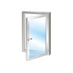 Окно ПВХ 550*550 поворот-откид. В компл-те ручки и фурнитура на сайте Стройсервис
