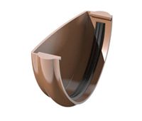 ТН заглушка желоба (В125/82), коричневый  на сайте Стройсервис
