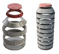 Кольцо колодца полимерпесчаное d-750мм, h-200мм толщина стенки 25мм на сайте Стройсервис
