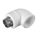 Угольник комбинир. резьба d 25х3/4" наруж. д/полипропилена на сайте Стройсервис
