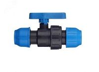 Кран ПНД шаровый Дн 40мм соединительный. на сайте Стройсервис
