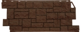 Фасадная панель "Камень дикий", коричневый
