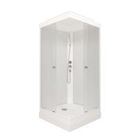 Душевая Кабина Вельвет-К 90*90 А 1/4 круга низкий поддон 6 мест+сифон D90 на сайте Стройсервис
