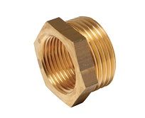 Футорка латунь 3/8"х1/4" НР/ВР никел. на сайте Стройсервис
