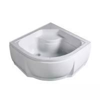 ПД 5 Поддон ДК глубокий полукруг 90х90 Обрезанный (без сиденья)   на сайте Стройсервис
