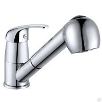 Смеситель для кухни с выдвижной лейкой (однорычажный, шланг 1,5м) Janedo JD-E109-8 на сайте Стройсервис
