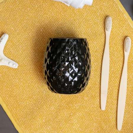 Стакан д/зубных щеток ВаннДерБлэк, фарфор, цвет черный 60704 Master House