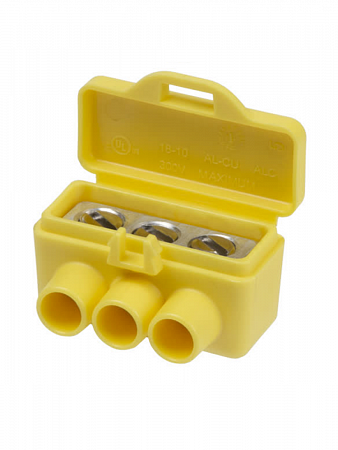 Клемма винтовая изолированная КВИ-3 для Al и Cu проводов (6,0мм2) желтая TDM на сайте Стройсервис
