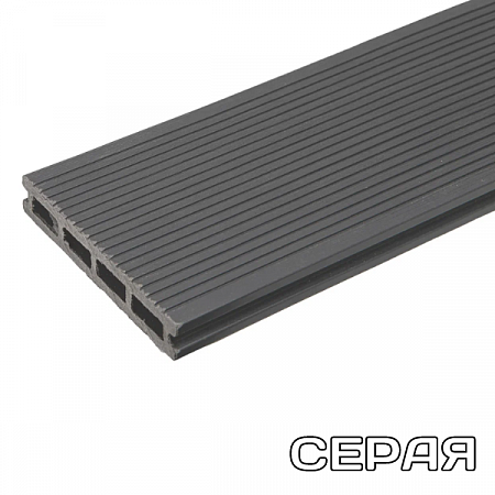 Террасная доска 3D ДПК 25*150*3000/4000/6000мм. Орех, Серая, Сл. кость (3)