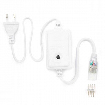 APEYRON Шнур питания с 1кноп.контрол д/RGB ленты 220V SMD5050 60led/m послед.подкл. до 500W 03-52 на сайте Стройсервис
