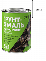 Грунт-эмаль по ржавчине 3в1 Узор глянцевая белая фас 0.8кг на сайте Стройсервис
