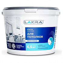 Краска акриловая для потолков белоснежная 6,5л Лакра на сайте Стройсервис
