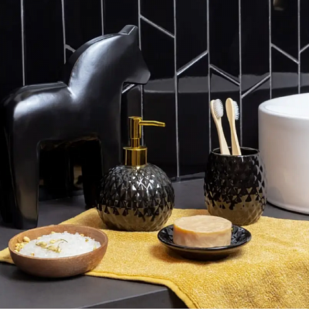 Мыльница ВаннДерБлэк, фарфор, цвет черный 60706 Master House (3)