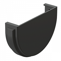 Заглушка желоба Docke PREMIUM графит ПВХ на сайте Стройсервис
