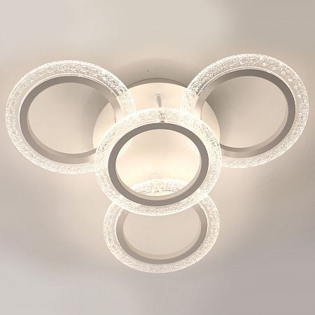 Светодиодный светильник-люстра BLISS-B с пультом ДУ 45W(3900lm) 2K-4K-6K d460х120 LE 061205-028 LEEK